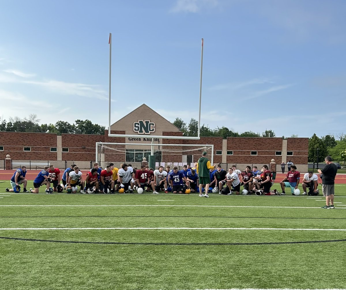 Thank you to all of those that attended our Line Camp at Schneider Stadium! 

Great opportunity to get better and be a difference maker! 

🟢⚔️🟡
#GoGreenKnights l #GKC