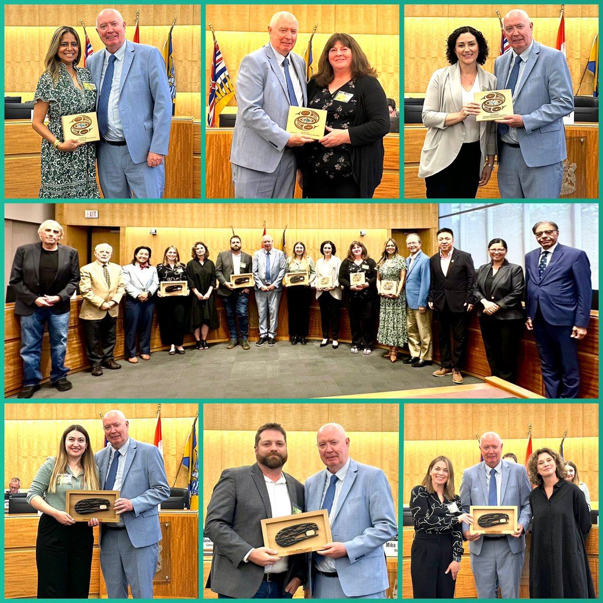At last night’s council meeting, we proudly recognized Burnaby’s Environmental Stars &amp; Award winners. Thank you to these incredible individuals &amp; groups for your commitment to protecting our environment &amp; building a more sustainable future! 🌎💚 #Burnaby #Sustainability