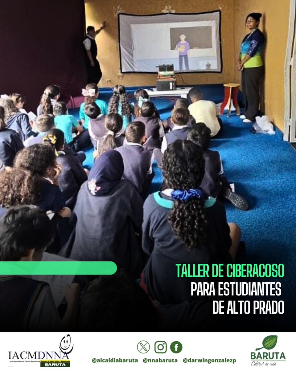 nnabaruta's tweet photo. 👥 El Alcalde de Baruta, Darwin González, y el (IACMDNNA) llevaron a cabo una importante charla sobre Acoso Escolar y Ciberacoso.

📰 para mas información visite el link:  https://t.co/yboJumNrya
#Noticias #junio25 #baruta #Escuela #estudiantes #Caracas #Venezuela https://t.co/g6UpTWaWqj