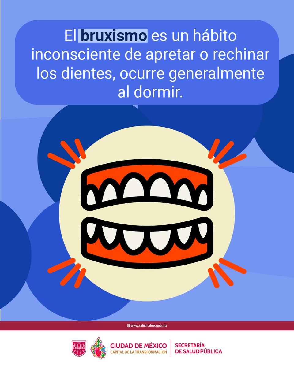 ¡Cuidado con el #bruxismo! 😬🦷

¿Aprietas o rechinas los dientes sin darte cuenta? Podría ser bruxismo. ¿Habías escuchado de él? Te contamos más en este #DeslizaElDato

¡Comparte esta info!