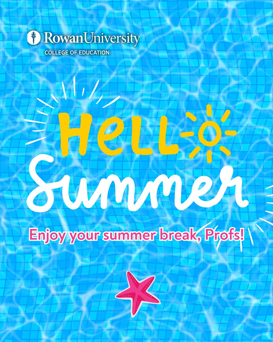 The College of Education wishes you all a safe and relaxing summer break! You earned it.

Make sure you get tons of vitamin sea, Profs. 😉