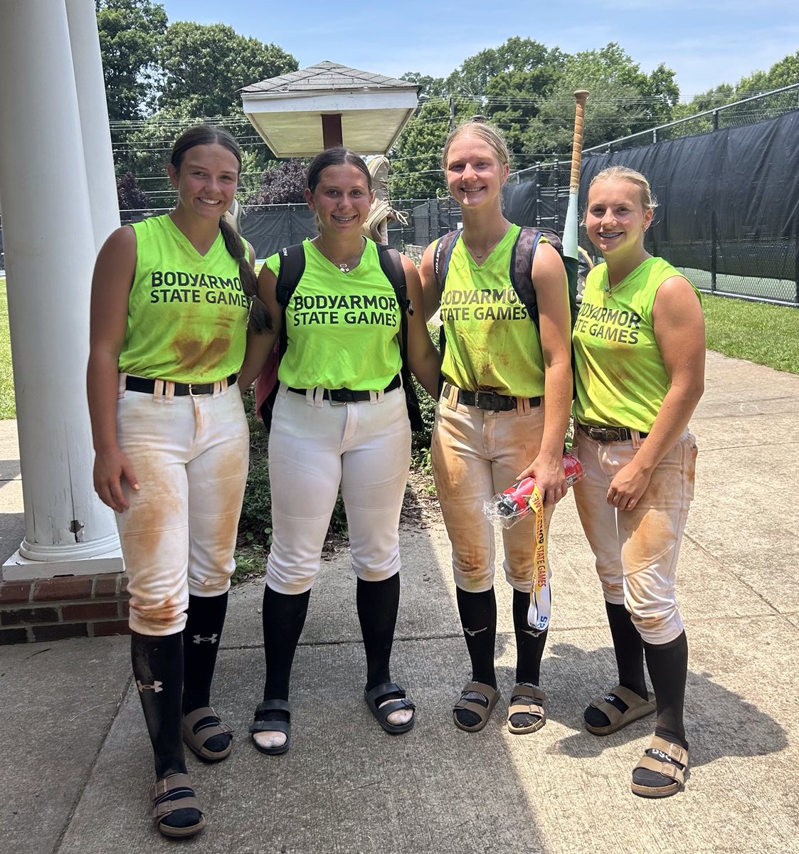 South Rowan’s Cressley Patterson and Remi Hagerty, AL Brown’s Myla McNeely and West Rowan’s Reese Poole  played on bronze medal team in State Games. West’s Jimmy Greene coached the squad.