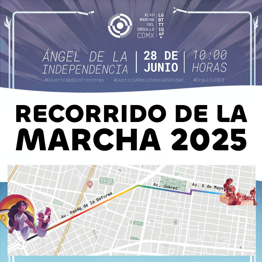 MarchaLGBTCDMX's tweet image. ¡Este sábado nos vemos para marchar con orgullo, memoria y resistencia!
📍Ángel de la Independencia
🕙 Cita: 10:00 am
🚶♂️ Inicio: 12:00 pm
Juntxs por una #DiversidadSinFronteras, por la #JusticiaResistenciaYUnidad y por todas las vidas que merecen ser visibles, dignas y libres.