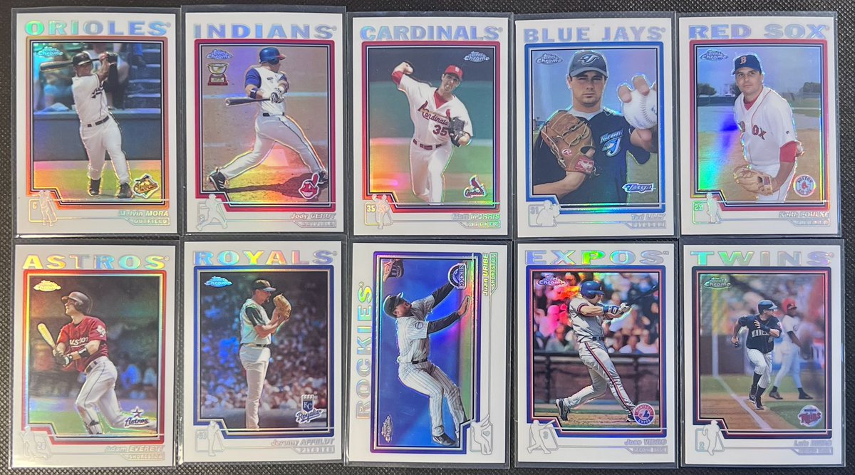 #coolenoughstacks Lot 61

2004 Topps Chrome refractors 🔥

$1 each

Claim by player name

Rules &amp; info in pinned tweet. Stack through Thursday.

#coolenoughstacks
