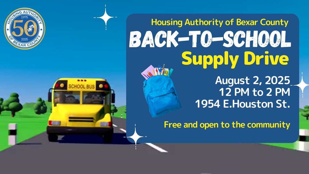 Our annual Back-To-School Supply Drive gives school-aged children the tools to start the school year on the right foot. This event is free, and open to the community for those in need of basic school supplies! #HABCintheCommunity