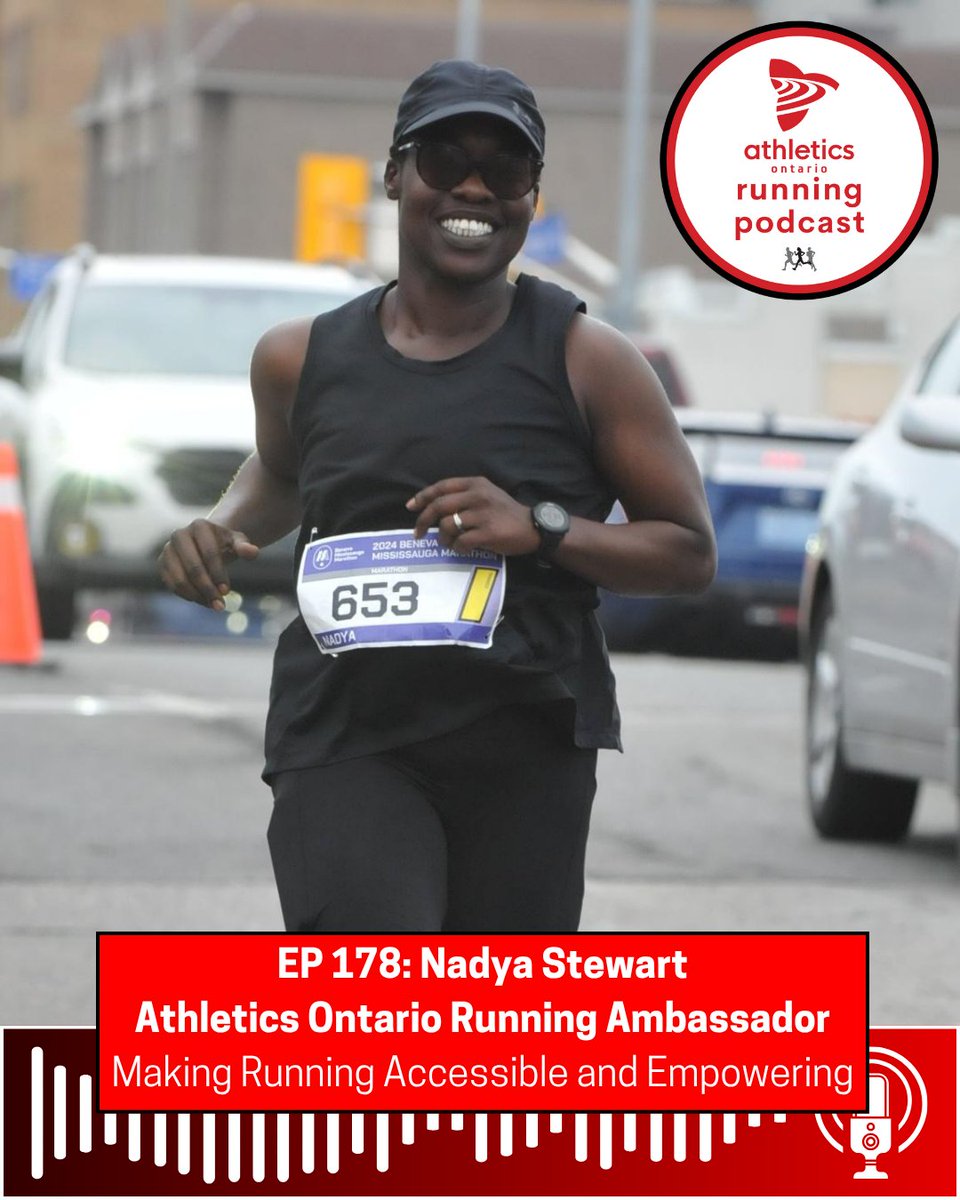 Meet Nadya Stewart —  From starting “on and off” in 2011 to reigniting her passion after motherhood in 2019, Nadya’s journey shows how running can be a powerful tool for mental health, self-reflection, and finding balance in life.  Listen here:
athleticsontario.ca/road-trail-run…