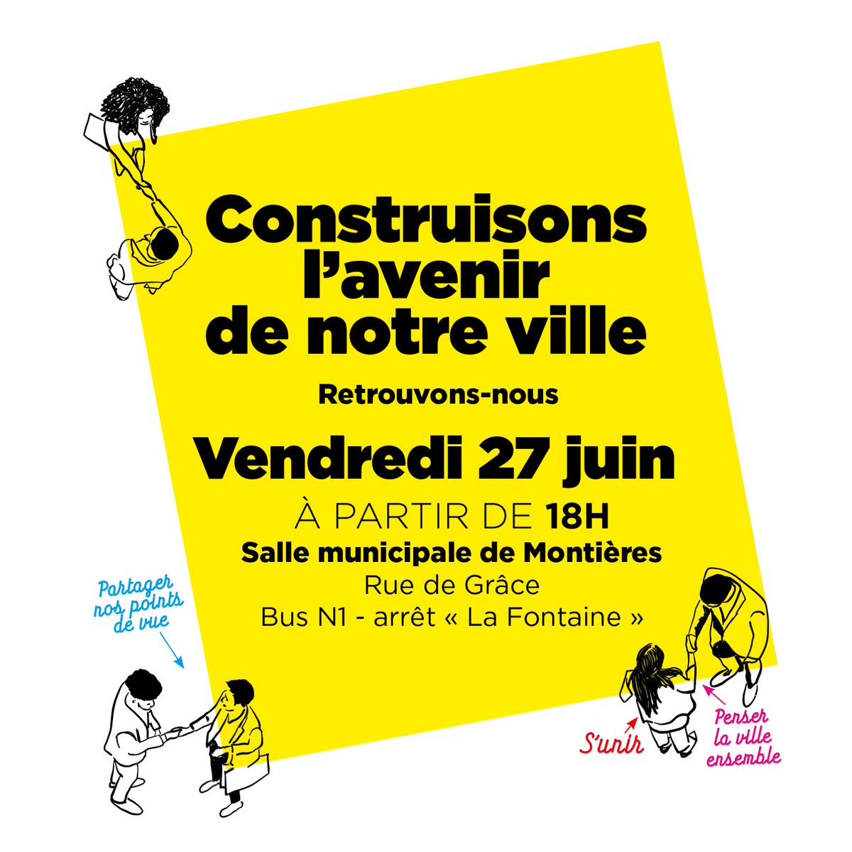 L_Deffontaines's tweet image. Amiens 2026 : la gauche se rassemble !

👉 En porte à porte avec Picardie Debout dans le quartier Saint Maurice à Amiens. 

📍 J-2 : RDV le vendredi 27 juin à 18h à la salle de Montières pour participer à la construction du programme du rassemblement de la gauche à Amiens.