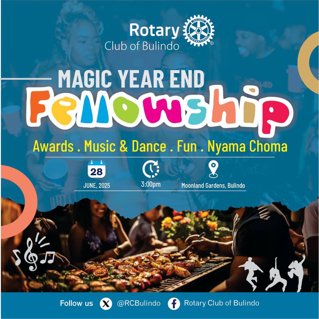 Rotary Club of Bulindo (@rcbulindo) on Twitter photo <a href="/RCBulindo/">Rotary Club of Bulindo</a> Magical Board is bowing out in style come this Saturday the 28th of June! Come be a part of this memorable day as we usher in the Unite for Good team 💪🏽! Mark your calendar! <a href="/RCBulindo/">Rotary Club of Bulindo</a> Magical Board is bowing out in style come this Saturday the 28th of June! Come be a part of this memorable day as we usher in the Unite for Good team 💪🏽! Mark your calendar!