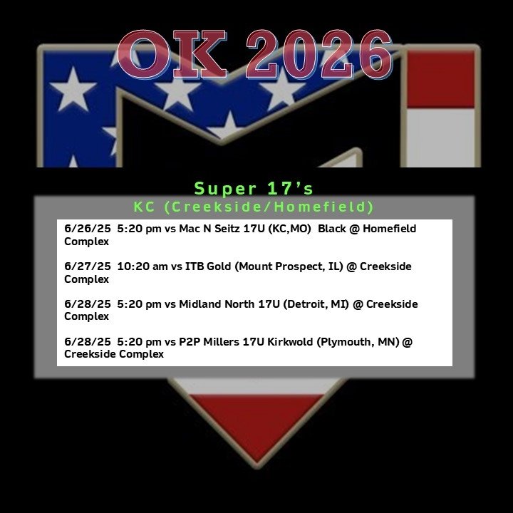 Marucci Midwest OK 2026 Devilbliss (@mmwok_black2026) on Twitter photo This week's schedule for MMW OK 2026!!
<a href="/OK_MMWBaseball/">MMW OKLAHOMA</a>
<a href="/prepbaseball/">Prep Baseball</a> <a href="/PrepBaseballOK/">Prep Baseball Oklahoma</a> <a href="/PrepBaseballMO/">Prep Baseball Missouri</a> <a href="/PB_Uncommitted/">Prep Baseball Uncommitted</a> This week's schedule for MMW OK 2026!!
<a href="/OK_MMWBaseball/">MMW OKLAHOMA</a>
<a href="/prepbaseball/">Prep Baseball</a> <a href="/PrepBaseballOK/">Prep Baseball Oklahoma</a> <a href="/PrepBaseballMO/">Prep Baseball Missouri</a> <a href="/PB_Uncommitted/">Prep Baseball Uncommitted</a>