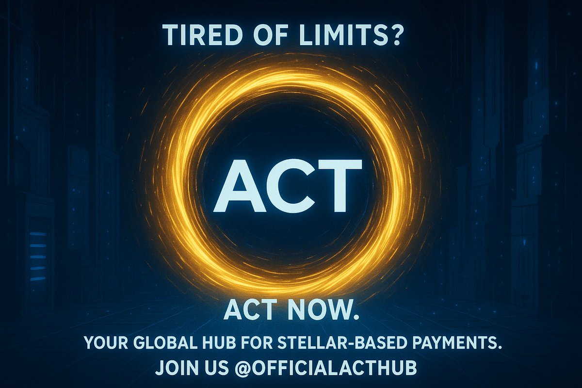 richmindweb3's tweet photo. โก TIRED OF LIMITS?
Welcome to the ACT Multiverse โ where payments are borderless, secure, and fast.
๐ Powered by Stellar, driven by you.
๐ Repost. ๐ฌ Tag ACT fam.
๐ธ Win rewards, claim your ACT!
@OfficialACTHub
๐ฏ Join now โ https://t.co/fniBWZMMaq
#ACTChallenge #ACTHub https://t.co/wgnWFSOHTD