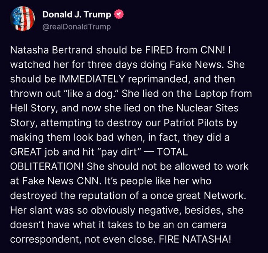 The President is once again demanding a journalist be fired for reporting facts he doesn’t like. We can’t normalize this.

I’ll say it again: the most ridiculous reason people gave for voting for Trump was “he supports free speech.”