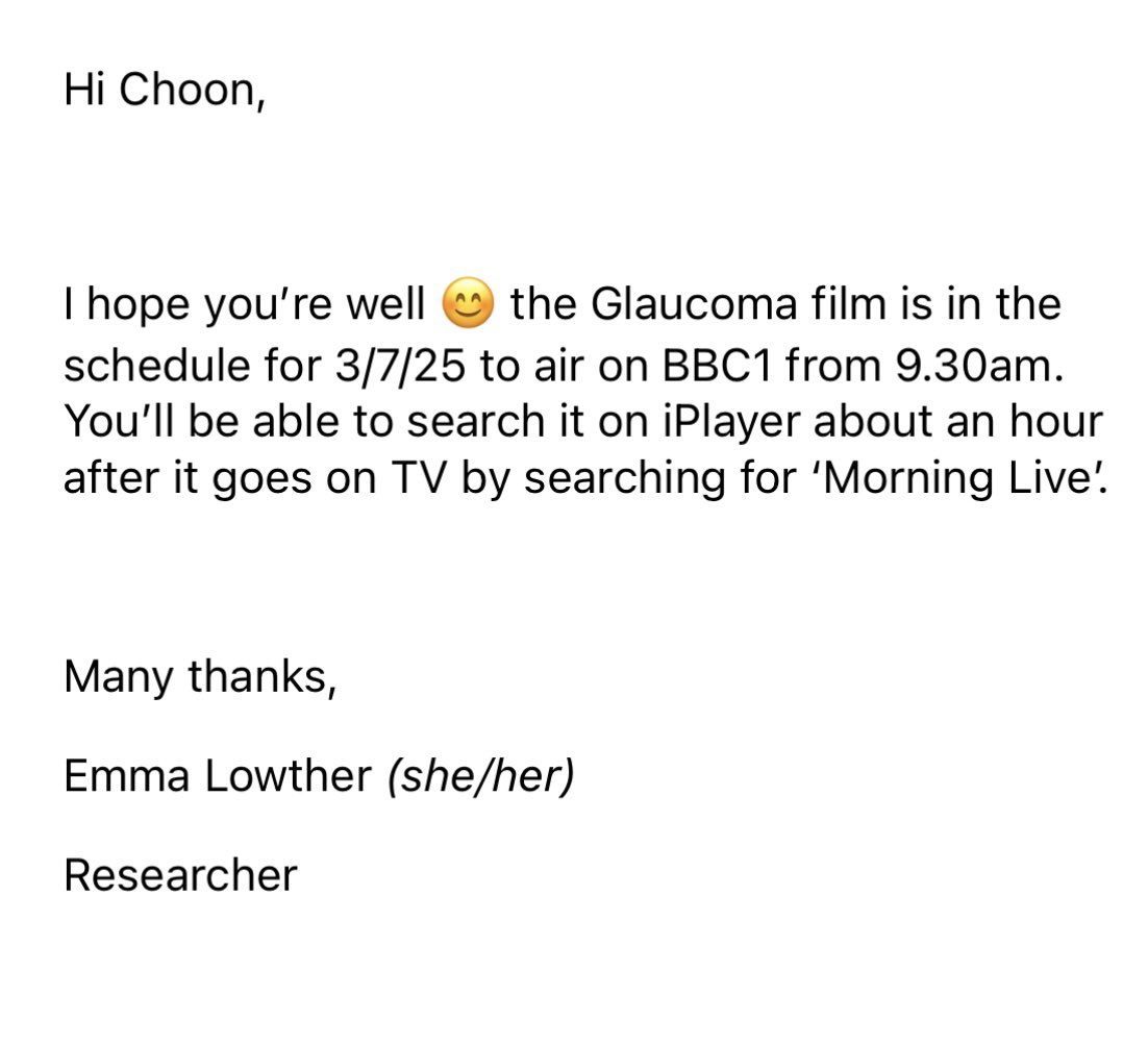 Tan’s Topics (@tanstopics) on Twitter photo I will be on <a href="/BBCMorningLive/">BBC Morning Live</a> on Thursday 3rd July at 9.30am talking about my glaucoma journey for <a href="/glaucoma_uk/">Glaucoma UK</a>’s #GlaucomaAwarenessWeek! Tune in if you can or catch up on iPlayer afterwards. I will be on <a href="/BBCMorningLive/">BBC Morning Live</a> on Thursday 3rd July at 9.30am talking about my glaucoma journey for <a href="/glaucoma_uk/">Glaucoma UK</a>’s #GlaucomaAwarenessWeek! Tune in if you can or catch up on iPlayer afterwards.