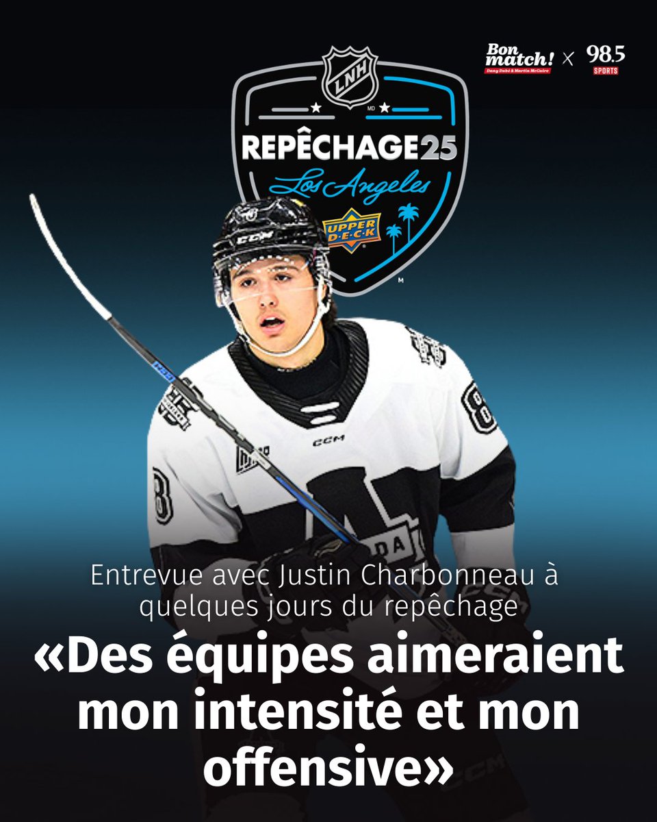 Martin McGuire s’entretient avec l’un des espoirs québécois les plus intrigants du repêchage de la LNH. Un potentiel choix de première ronde pour le CH? 🔥

👉 Écoutez ici: linktr.ee/985sports

📅 Notre couverture du repêchage commence dès 18h vendredi – soyez prêts.