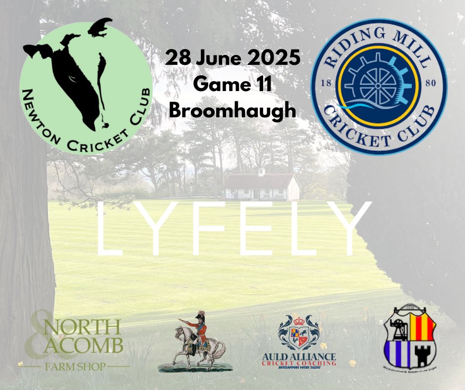 NewtonCricket's tweet photo. Game 11 of the season sees us reach the halfway point of the season as we take the short trip to Riding Mill CC in search of a 4th win. We’re delighted to be supported by Lyfely. Sustainably developed supplements with high bioavailability to help you live fully. #UpTheCows 🐮🏏 https://t.co/DuileieRkX