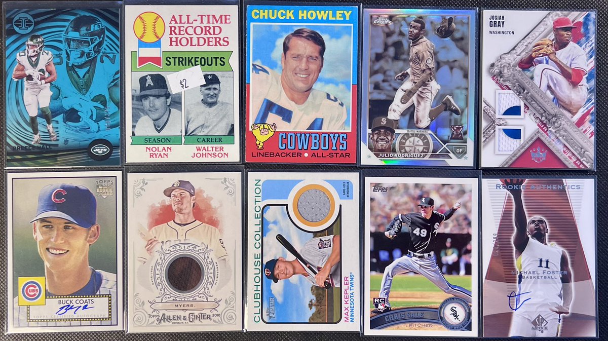 #coolenoughstacks Lot 62

$1 each

Hall /175
Foster /299

Claim by player name

Rules &amp; info in pinned tweet. Stack through Thursday.

#coolenoughstacks