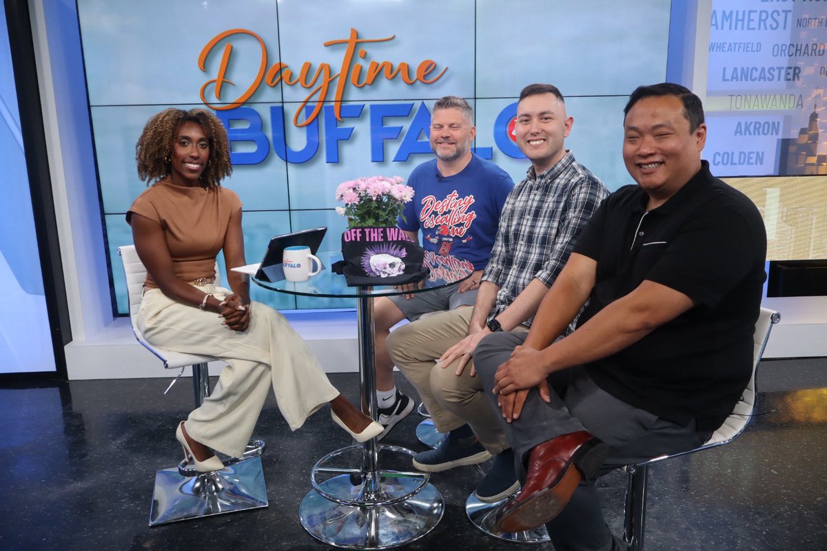 Today on #DaytimeBuffalo we learn about local Western New York families and their fight against cancer, along with an organization dedicated to creating accessibility to tech, and an upcoming exhibition at Buffalo Arts Studio! All that and we’re coming up at 3 PM on channel 4!