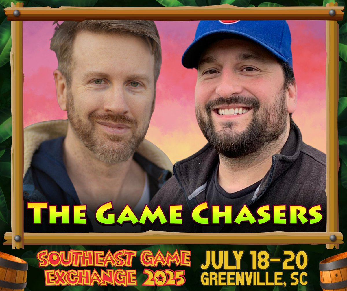 🕹️SPECIAL GUEST🕹️

Welcome The Game Chasers to Southeast Game Exchange! Billy and Jay make up the dynamic game collecting team known as The Game Chasers. Their mission: to scour the land far and wide to uncover gaming treasures of old. Whether it be gaming stores, flea markets,