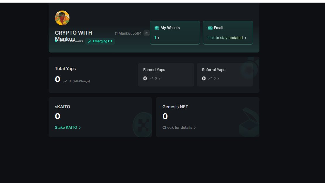 MayankxWeb3's tweet photo. why i am not getting yaps @KaitoAI
i think i need a smart follower pls help me with this
or tell me the solution anyone
i am loosing hope😓
#kaitoyappers #Web3 #KaitoAl #yapperarena https://t.co/diZSy2Rb70