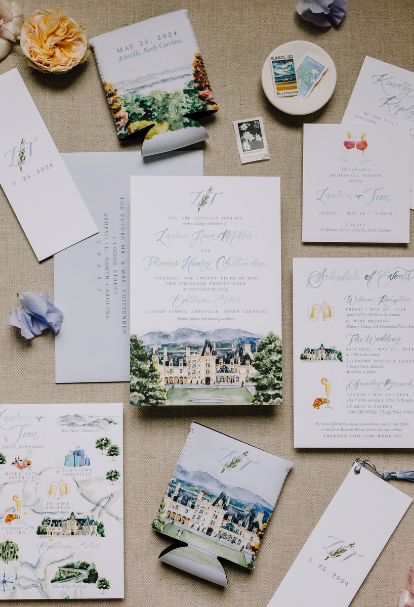 This beautiful pastel wedding featured an intimate ceremony on the Tennis Lawn, looking up towards Biltmore House, with a floral-filled reception on our South Terrace 💐

Discover all the details from this special day on Wedding Chicks: bit.ly/4413Pel