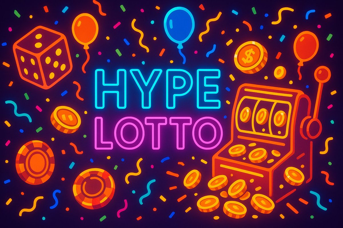 hypelotto's tweet photo. 🎉🥳 We’re LIVE again! Hourly $HYPE draws with a 20+ $HYPE jackpot in every round 🎲 Enter for just 0.01 $HYPE and let the winning begin! 🚀🔥 https://t.co/CXX5POBkoQ