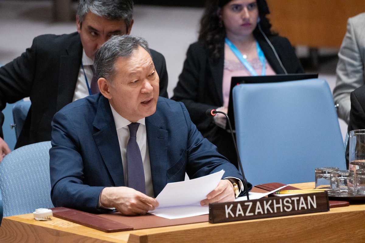 🇰🇿🇺🇳 During the UNSC Debate on Children and Armed Conflict, I emphasized strong support for international efforts to end grave violations against children. 

We call for strengthened legal frameworks, sustained reintegration programs and greater investment in prevention measures.