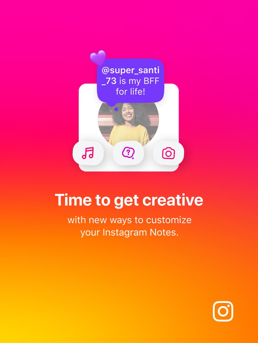 MetaNewsroom's tweet image. Now you can add even more personality to your @instagram Notes with custom colors and emojis.
