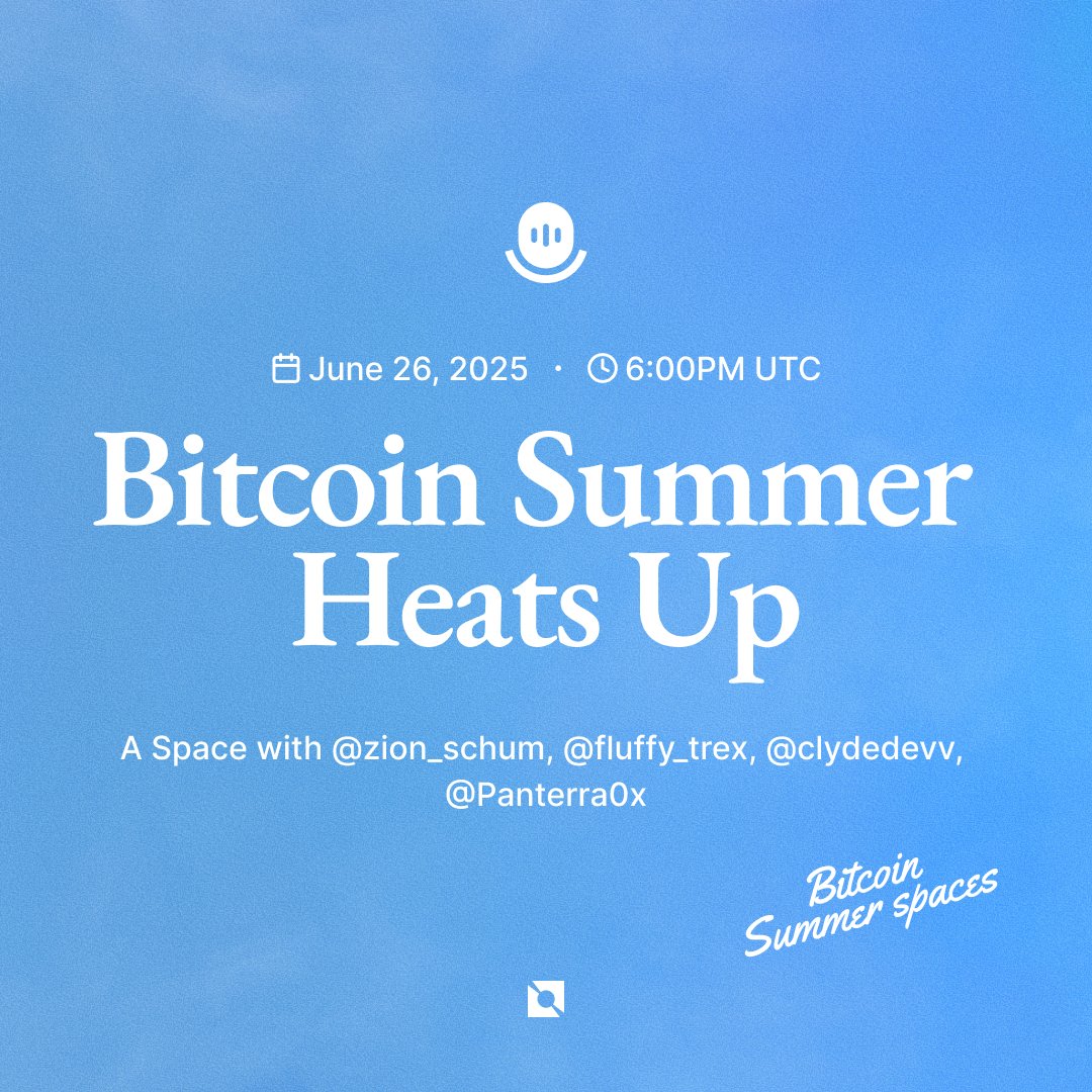 Bitcoin Summer is just getting started and it's already heating up:

What is maxBTC?
What is <a href="/ether_fi/">ether.fi</a> doing with <a href="/neutron_org/">Neutron 🔀</a>?
What's in it for $NTRN?

Find out tomorrow: x.com/i/spaces/1kvJp…