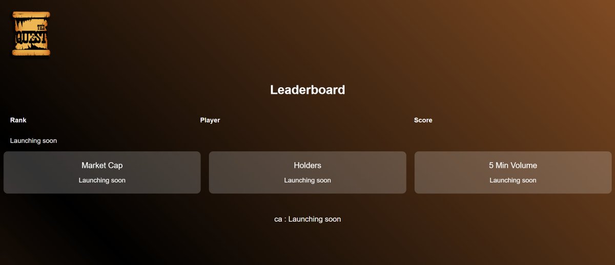 Our website is live.

Take a look!

thequest.gg