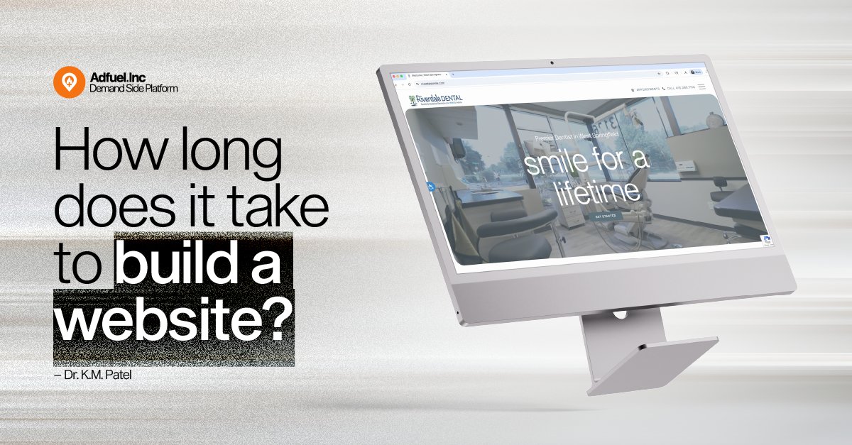 “How long does it take to build a website?”
⏱️ With AdFuel: ~4–6 weeks. Because fast isn’t always smart.
We build strategic sites that convert clicks into clients.

💬 Book your demo: goadfuel.com/book-demo
#DentalMarketing #WebsiteDesign #FDC2025 #AdFuelAnswers