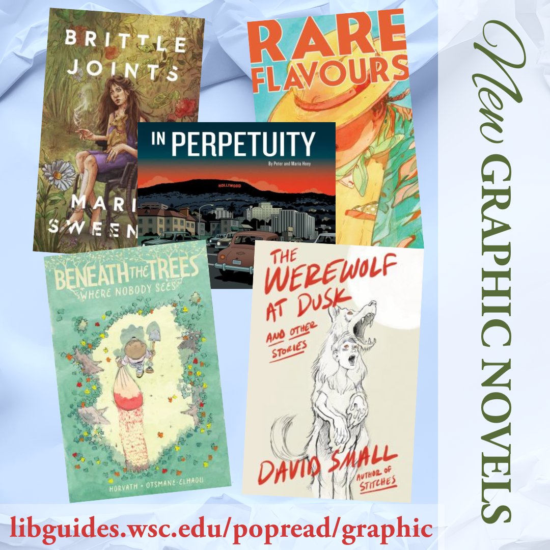 ConnLibrary's tweet image. We love our graphic novels at Conn Library! 📚✨ Dive into our latest titles and discover imagery that will captivate your imagination. Check them out at libguides.wsc.edu/popread/graphic and let us know your favorites!

#ConnLibrary #GraphicNovels #ReadingAdventure