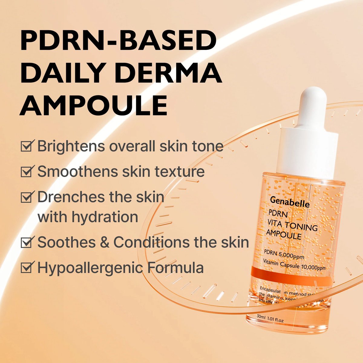 DODOSKIN1's tweet photo. 🛒 Get an extra 15% OFF Genabelle PDRN Vita Toning Ampoule at https://t.co/ObNabjpiK8!
Use code PDRN15 at checkout ✨

This brightening ampoule is packed with PDRN (Salmon DNA) and vitamins to boost radiance, smooth skin texture, and improve elasticity. https://t.co/wUX5pAvAA8