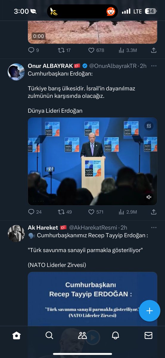 why is my whole timeline turkish today