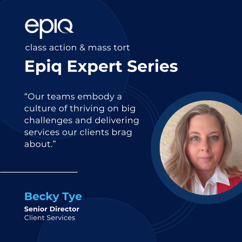 lauraanne_day's tweet photo. In this edition of the Epiq Expert Series, our experts answer the question: What are the toughest challenges with handling remediation projects and satisfying regulatory compliance?

Becky Tye, Senior Director, Client Services, said finding an experienced team and being able… https://t.co/5KL4brGMRv