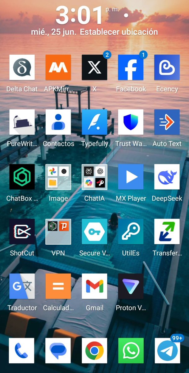 Estás son las aplicaciones que tengo y uso a diario. ¿Usas alguna ?