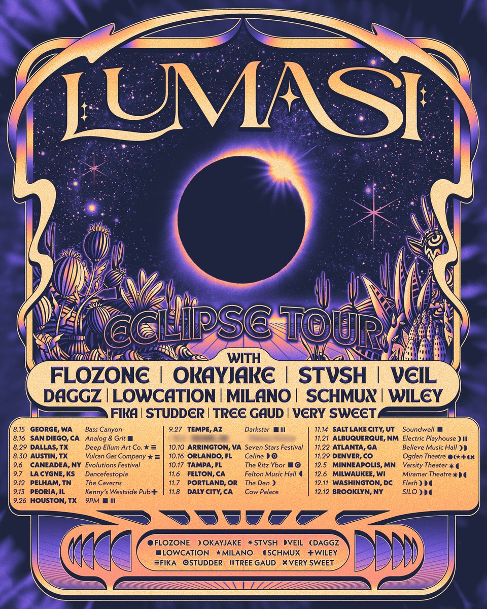 I am so so excited to present to you The Eclipse Tour!! 😭

Tickets are on sale Friday at 10 AM local time! 

See you soon :)