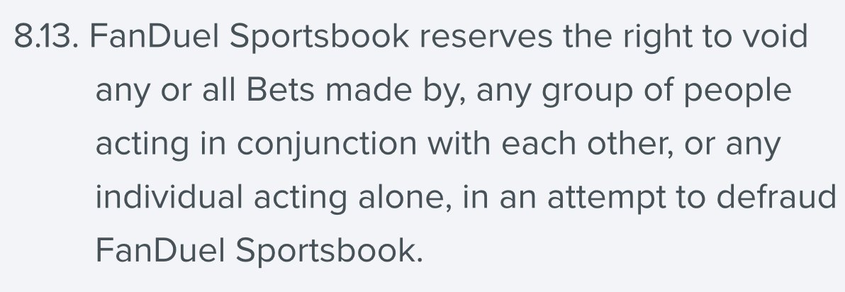 FanDuel just lost $2.2 million on a single parlay.

Social media exploded claiming they immediately changed their TOS to void group bets.

I dug into the actual documents.

Here's what actually happened: