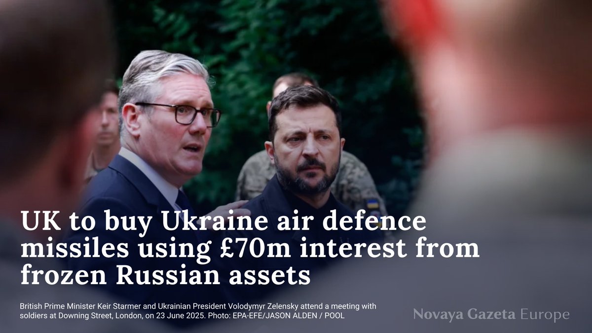 The UK will send 350 advanced air defence missiles to Ukraine, paid for with £70m (€82.6m) in interest from seized Russian state assets, as part of a larger military aid package totalling £4.5bn (€5.31bn), the UK’s largest ever yearly commitment to Kyiv’s defences. ⤵️