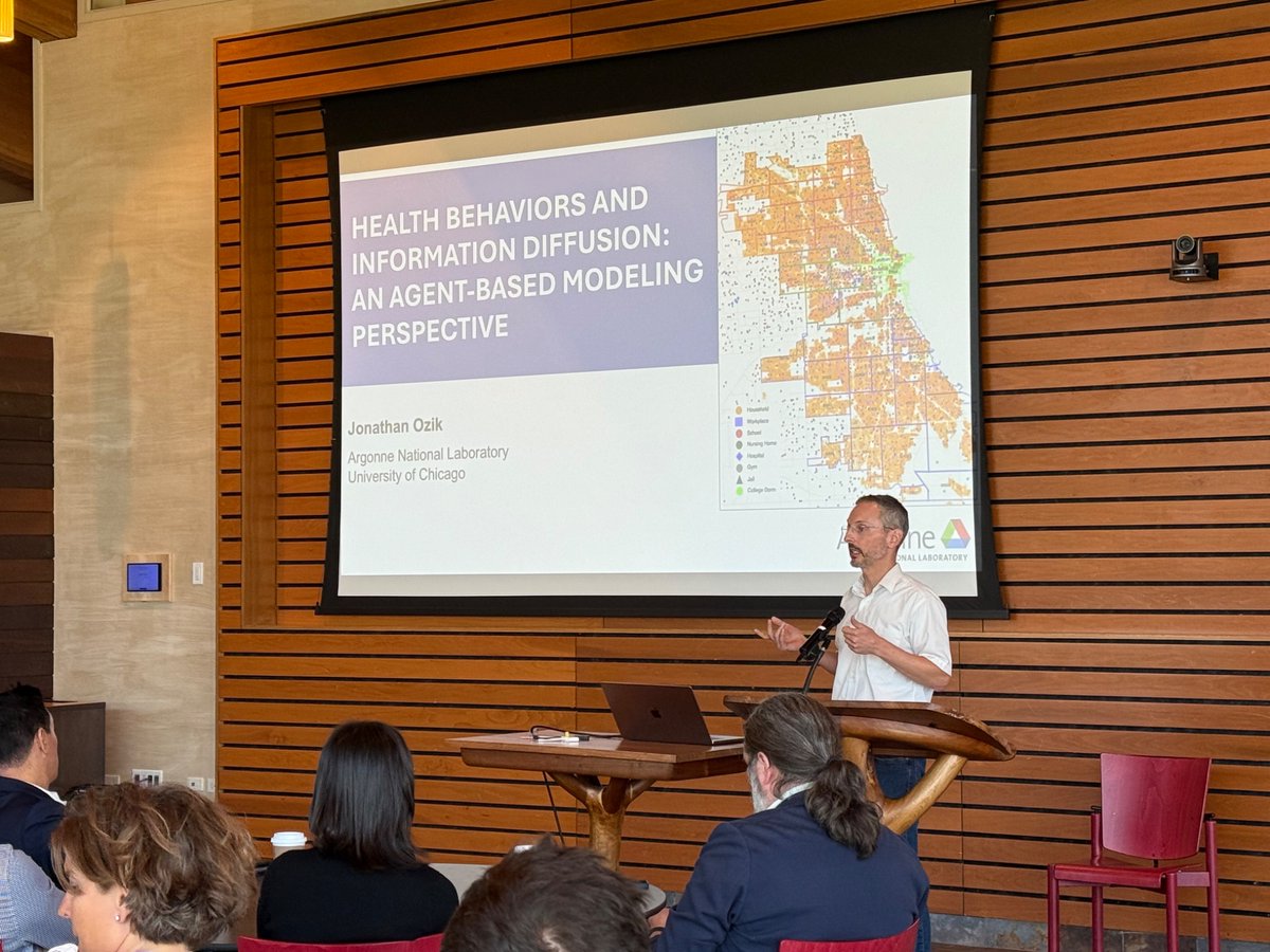 Center for Chronic Disease Research & Policy (@chronicdiseaseu) on Twitter photo Jonathan Ozik of <a href="/argonne/">Argonne National Lab</a> presenting plenary lecture at Mt Hood Diabetes Challenge Jonathan Ozik of <a href="/argonne/">Argonne National Lab</a> presenting plenary lecture at Mt Hood Diabetes Challenge