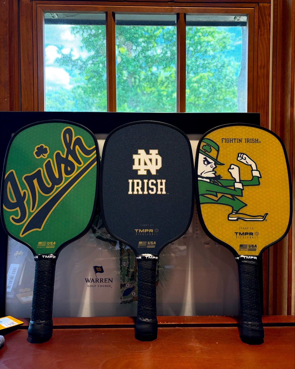 WarrenGolfND's tweet image. Play like a champion on the course and on the court! The Warren Pro Shop is now selling pickleball paddles. Stop in to pick yours up now☘️🏓