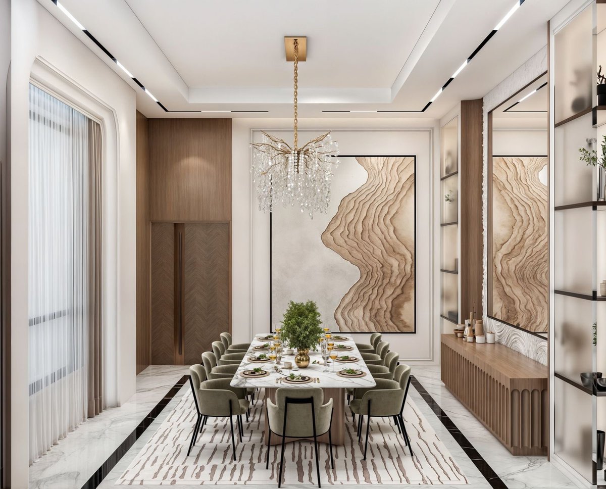 Designer_MA1's tweet image. احد الاعمال في تصميم صالة طعام على النمط النيوكلاسيك✨

للاستشارات والتواصل : wa.me/message/KE4SXH…