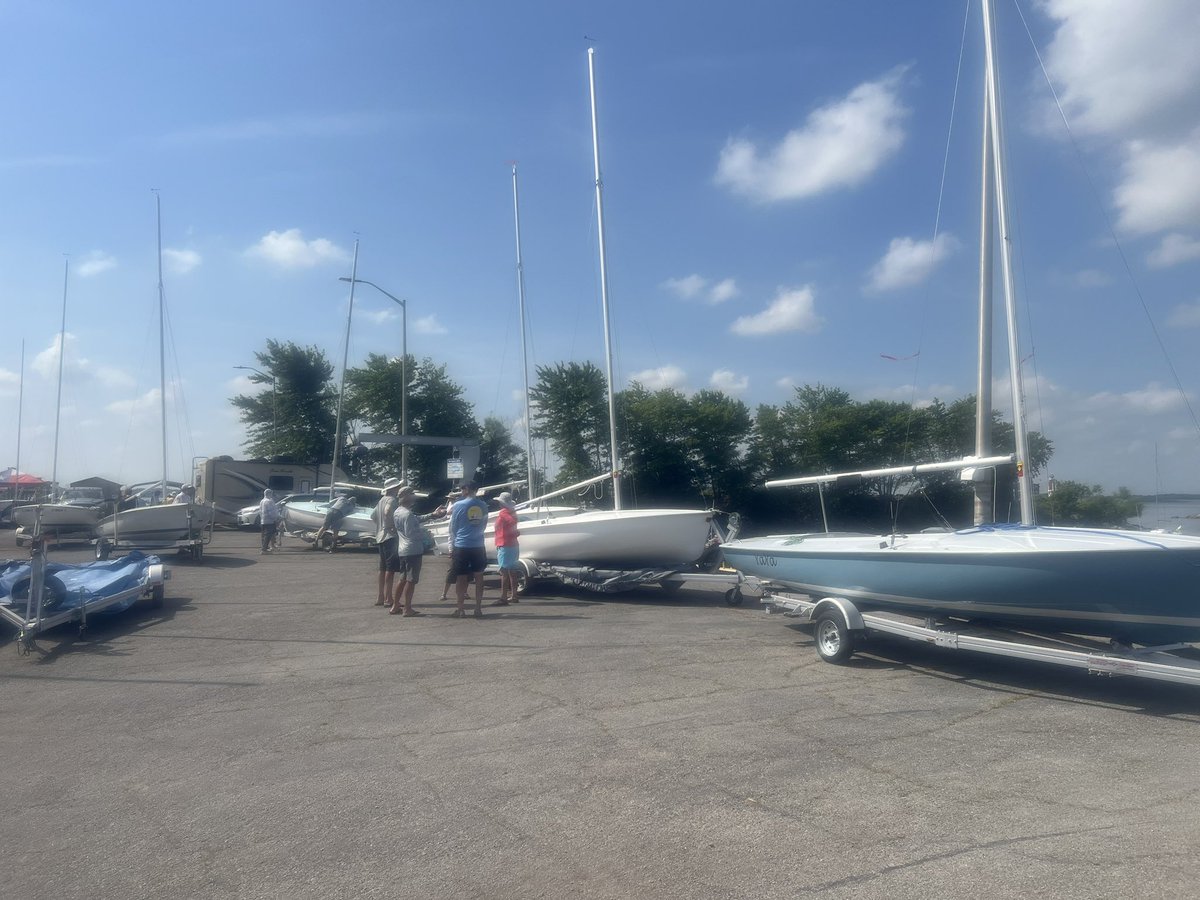 FlyingScotInc's tweet photo. It’s Measurement Day at FS North American Championships. #sailing https://t.co/WlVKZ41vdL