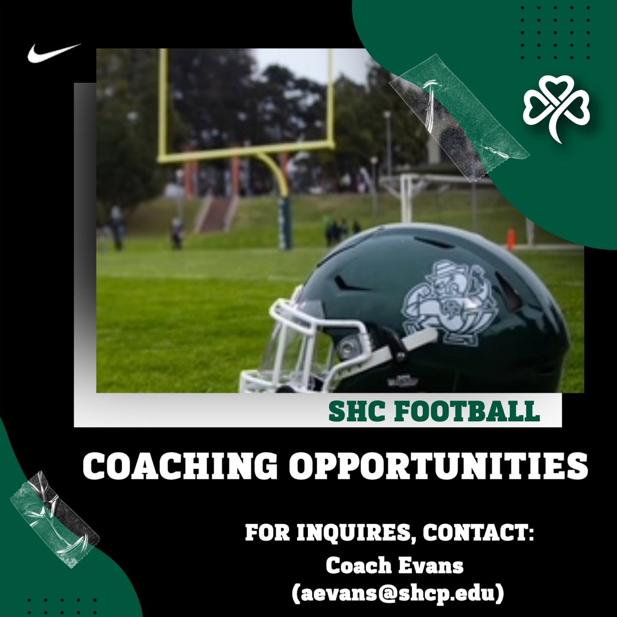 SHC FOOTBALL (@shc_football) on Twitter photo Sacred Heart Cathedral's football program is seeking a Varsity Football OL/DL coach and a Wide Receivers coach. If interested, please contact Coach Evans at aevans@shcp.edu. Sacred Heart Cathedral's football program is seeking a Varsity Football OL/DL coach and a Wide Receivers coach. If interested, please contact Coach Evans at aevans@shcp.edu.