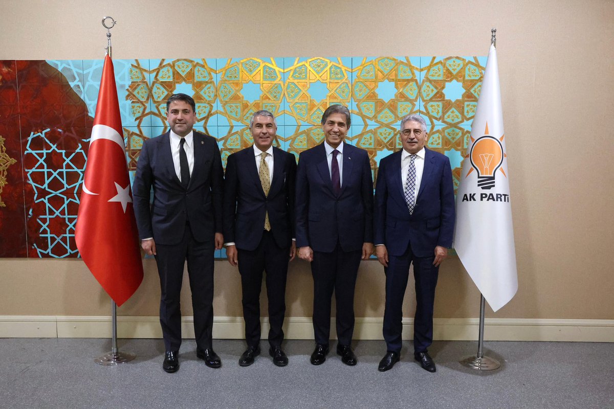 Bugün ziyaretimize gelen Adalet Bakanlığı Yüksek müşavirimiz Adnan Özen ağabeyim ile Beypazarı kaymakamımız Sn. Ünal Coşkun beyefendiye ve nazik kabulleri için kıymetli başkanımız Sn. <a href="/mustafademir/">Mustafa Demir 🇹🇷</a> beyefendiye teşekkür ederiz..