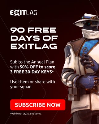 Having ping and FPS issues? Use <a href="/ExitLag/">ExitLag</a>  

<a href="/ExitLag/">ExitLag</a> currently has a great promotion: 50% OFF and 3 FREE MONTHS before June 30! 

exitl.ag/Haeyoday 

Use coupon code HAEYODAY