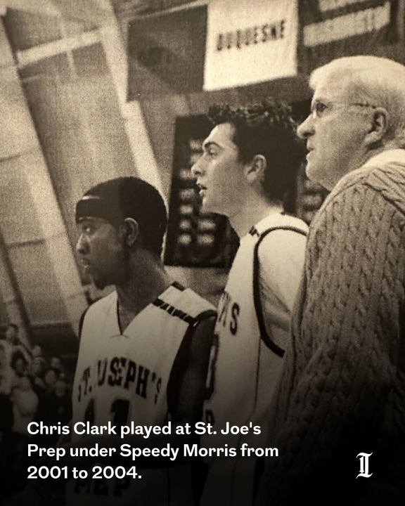 “He would curse us out, and then he would go to Mass and pray. I’m like, ‘Yo, what are you praying about? Trying to find more words to curse us out? Hilarious.”

Chris Clark looks to bring a winning culture to St. Joe’s Prep. Just like Speedy Morris did: inquirer.com/high-school-sp…
