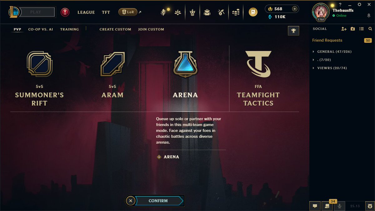 im sorry Caedrel but arena is back