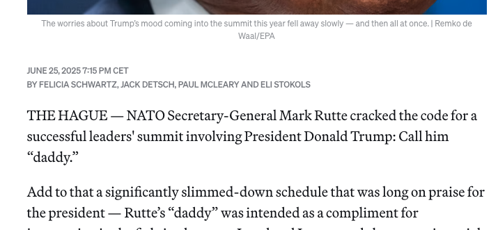 thejoshlederman's tweet image. .@felschwartz & @politico colleagues win today's award for epic headline