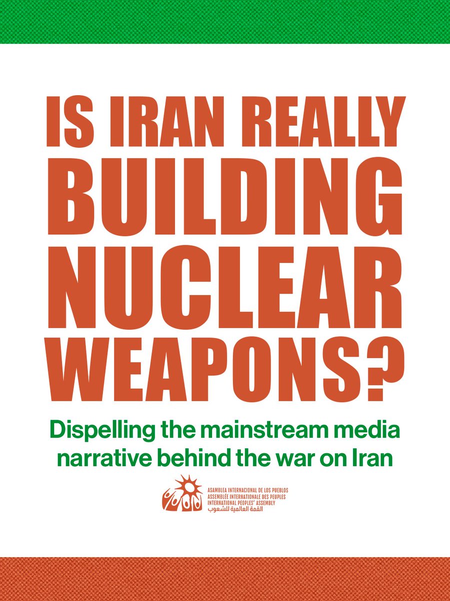 peoplesassembl_'s tweet image. 🇮🇷 Iran does not have a nuclear weapons program!
While mainstream media fuels the myth of Iranian nuclear weapons, we must remember that inspections consistently confirm that Iran’s nuclear program remains within the boundaries of civilian use.
Iran has only stockpiled…