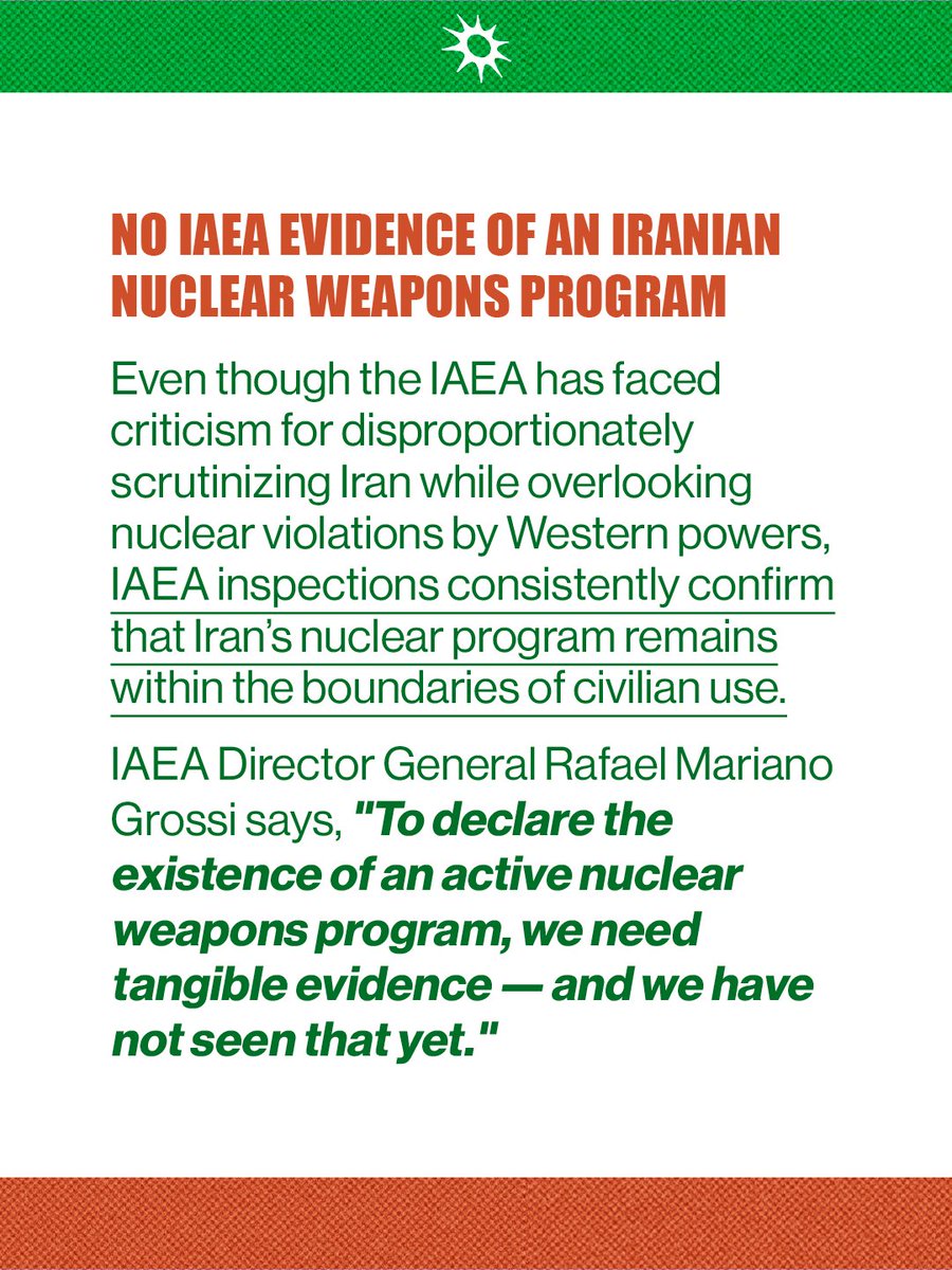 peoplesassembl_'s tweet image. 🇮🇷 Iran does not have a nuclear weapons program!
While mainstream media fuels the myth of Iranian nuclear weapons, we must remember that inspections consistently confirm that Iran’s nuclear program remains within the boundaries of civilian use.
Iran has only stockpiled…