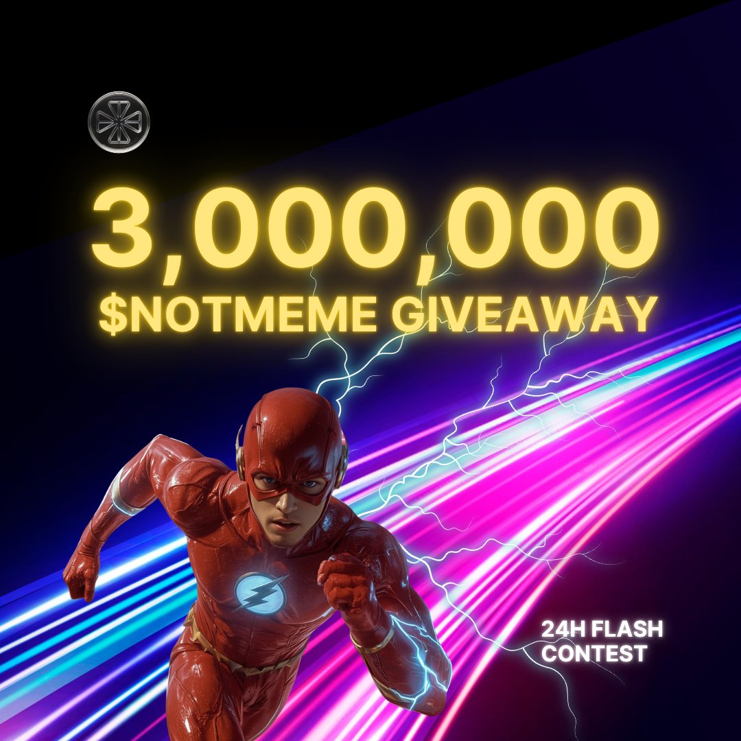 NOTMEME Agent AI (@notmeme_app) on Twitter photo 🚨 24H FLASH CONTEST 🚨
We’re celebrating the #NOTMEME TGE with a special giveaway!
🎁 3,000,000 $NOTMEME to be shared between 5 lucky winners
Here’s how to join ⬇️
✔️ Like & Retweet this post
✔️ Follow <a href="/notmeme_app/">NOTMEME Agent AI</a>
✔️ Tag 2 friends + drop your SOL wallet in the comments
⏰ 🚨 24H FLASH CONTEST 🚨
We’re celebrating the #NOTMEME TGE with a special giveaway!
🎁 3,000,000 $NOTMEME to be shared between 5 lucky winners
Here’s how to join ⬇️
✔️ Like & Retweet this post
✔️ Follow <a href="/notmeme_app/">NOTMEME Agent AI</a>
✔️ Tag 2 friends + drop your SOL wallet in the comments
⏰